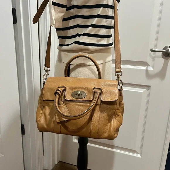 MULBERRY SMALL TAN BAYSWATER SATCHEL - Picture 15 of 16